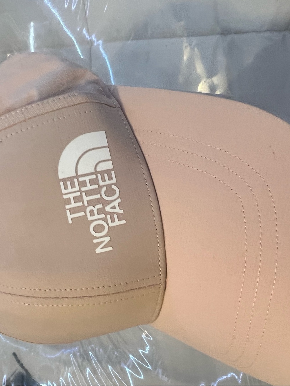 The North Face Light Pink Cap with White Logo